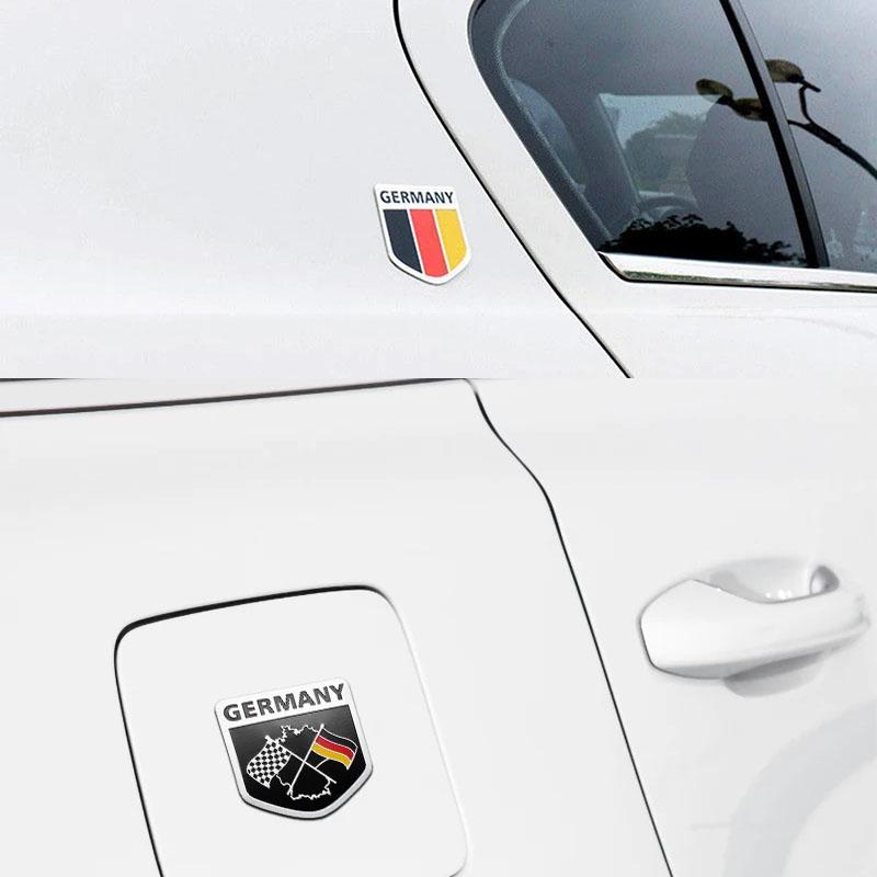 3D Premium Deutsch Germany German Flag Map Logo for car Engine Hood Fender trunk Tail Rear Decal Emblem Badge Sticker