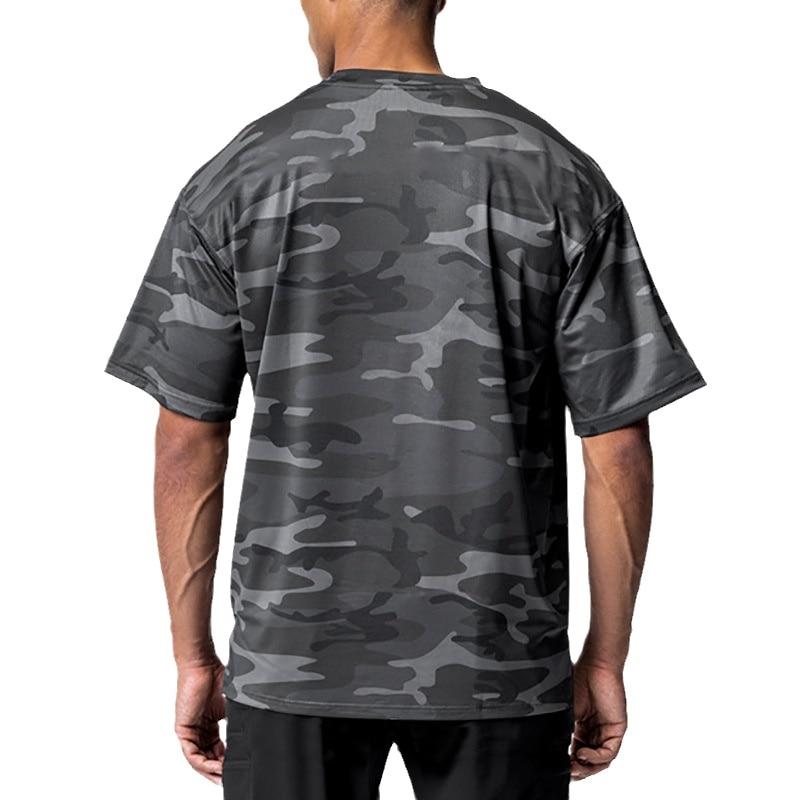 Do The Work  Summer Gym Sports Bodybuilding Fitness Mesh Quick Dry O-neck Printed Summer Thin Breathable Cool T-shirt M-2XL