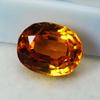 8.11 Ct Natural Oval Cut Sparkling Fire Orange Sapphire CERTIFIED Loose Gemstone