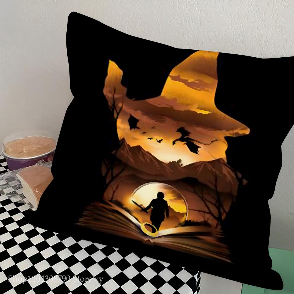 The L-Lord Of The R-Rings Pillow Case Square Pillow Bedroom Sofa Leisure Comfort Cushion Car Living Room Home Decoration