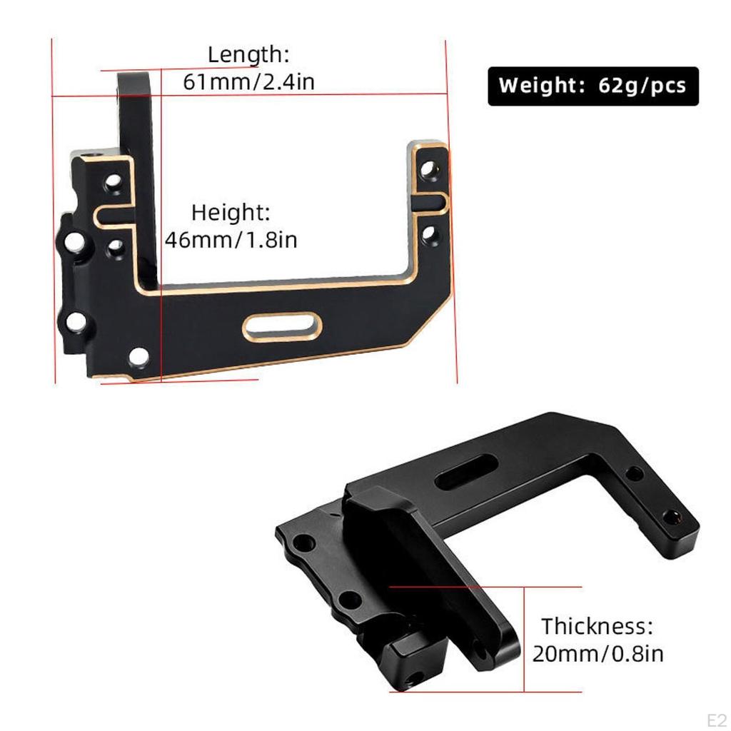 Brass Servo Stay Mount Assembly Upgrade Part Bracket Steering Gear Seat for 1:10 Sacle