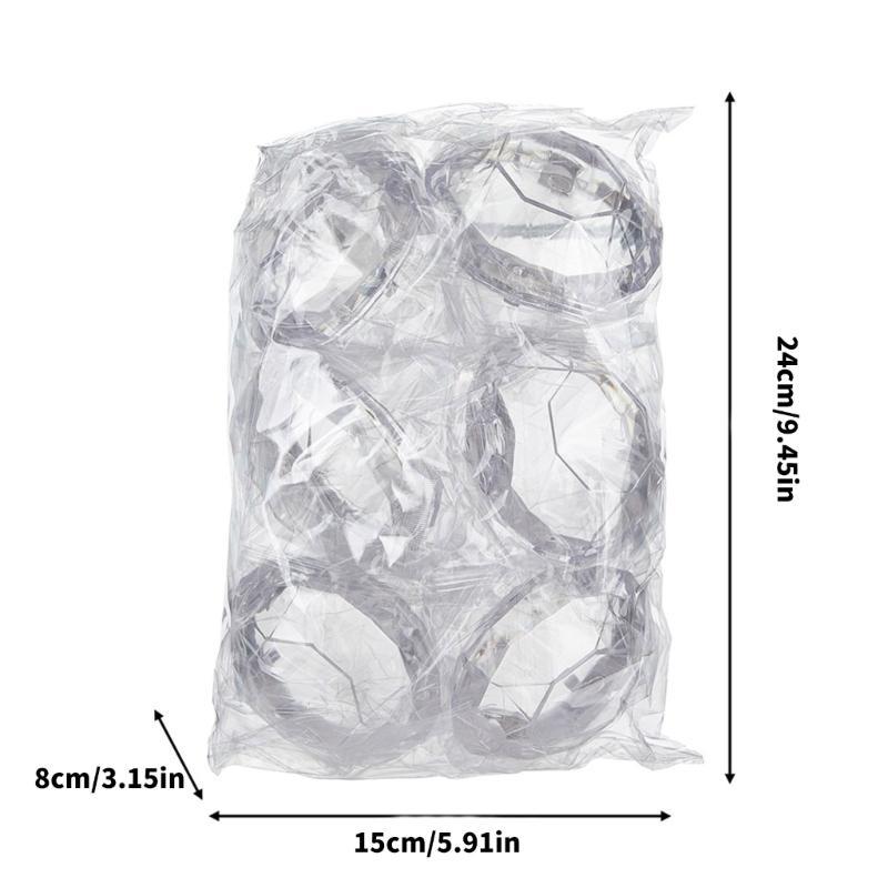 Packung mit 12 eleganten Diamanten-Designs Süßigkeitsschachteln mit Deckel für Hochzeitsfeier A2BB