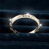 Anello da Donna Lusso Bianco Rotondo Pietra Zircone Delicato Colore Oro Matrimonio Per Donne