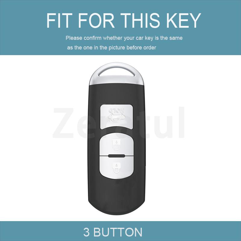 3 Buttons Tpu Shell Fob Auto Car Key Case For Mazda Cx-8 Cx-9 Mx-5 Miata Atenza Axela Demio 2 3 5 6 Cx-3 Cx-4 Cx-5 Cx-7 Artz