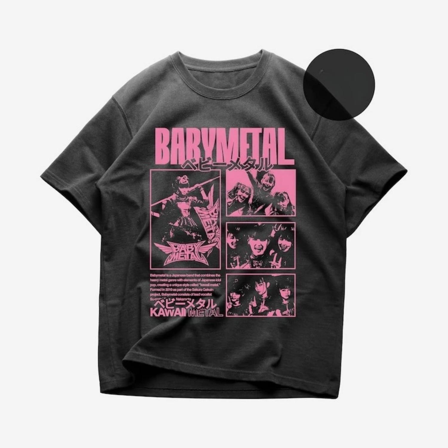BABYMETAL T-Shirt - Metal Music Merch Shirt - BABYMETAL Album - Gimme Chocolate Unisex Rocker Clothing S