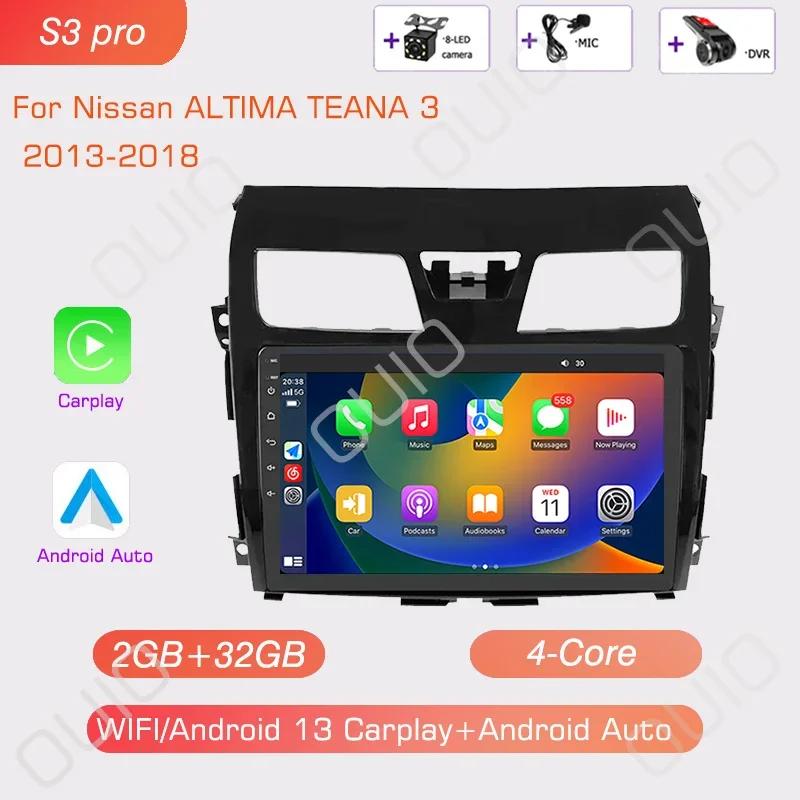 Android 13 Carplay Radio For Nissan ALTIMA TEANA 3 2013-2018 GPS Car Video Player Android Auto WIFI BT GPS Navigation 2DIN