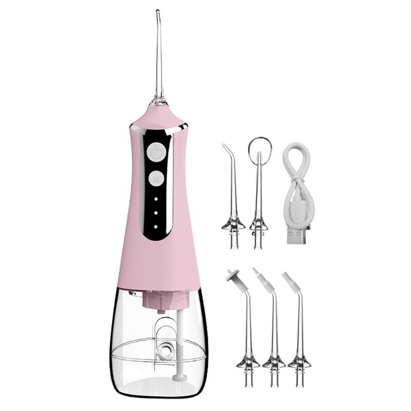 

Беспроводной ирригатор для зубов 300 мл 3 режима портативный электрический ирригатор розовый