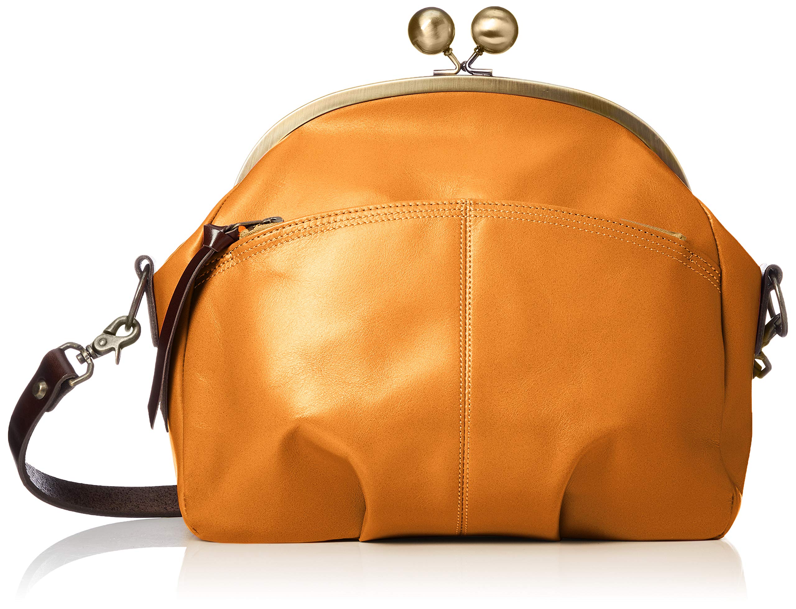 

Genuine Leather Shoulder Made in Camel [Laissez Fair] Bag, Q s Shoulder, Clasp, Cowhide, Women s, Japan,