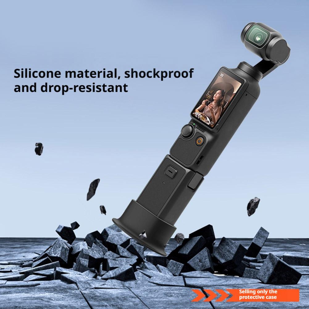 For DJI OSMO Pocket 4 Silicone Base Anti Slip Fixed Camera Expansion Bracket Base Photography Accessories