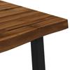 Live Edge Dining Table 140 x 90 x 75 cm Solid Acacia Wood Natural