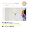 Preserved Flower Photo Clock Arvo Gift Studio Happy x [Original Smile] (White Pink)