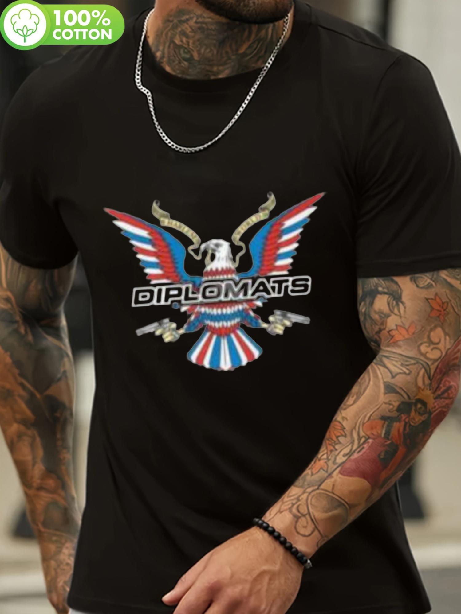Patriotic Diplomats Eagle Graphic T-shirt - 100% Cotton S