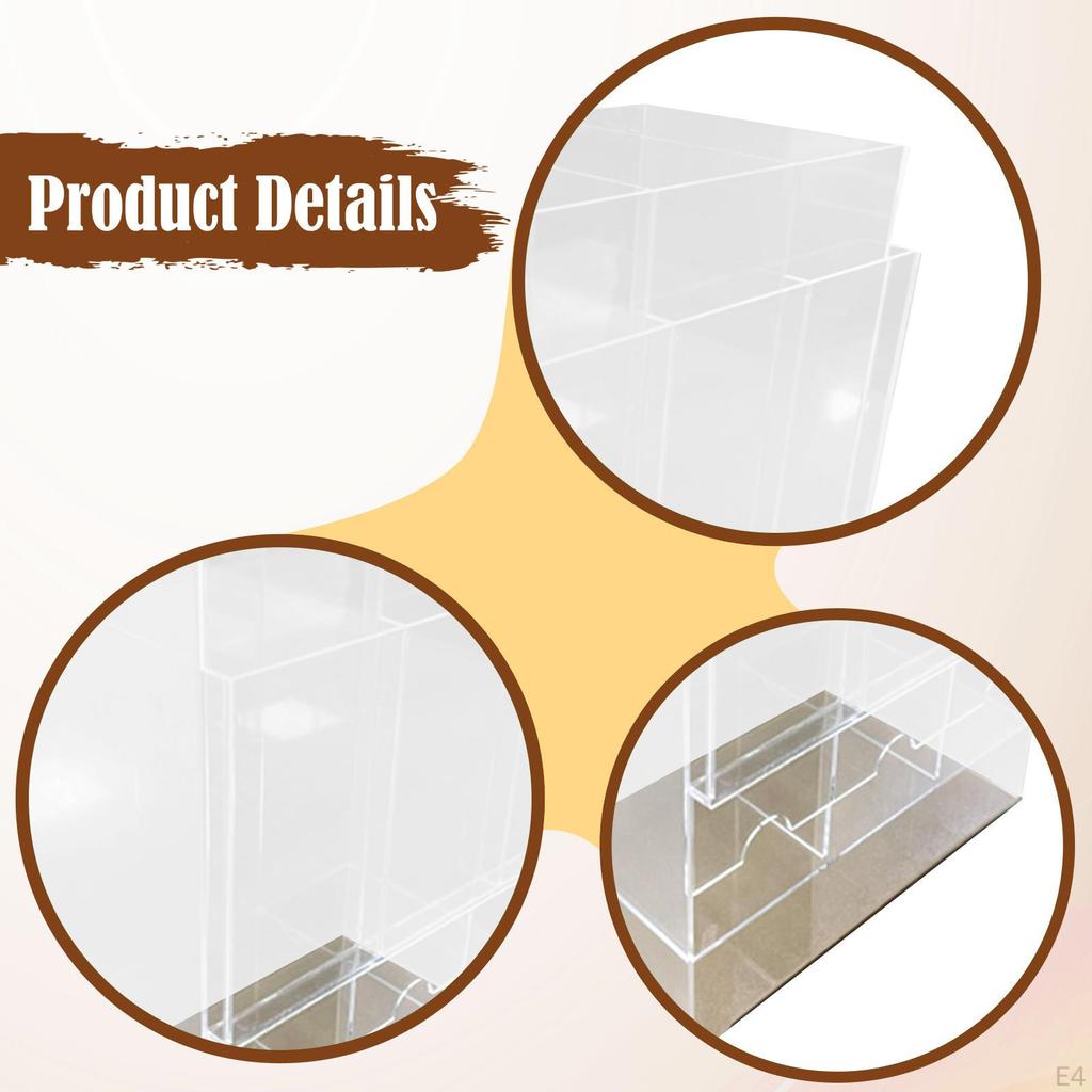 Dispenser Acrylic for Anime Sports Trading Card Clear Desktop Dispensing Display Case Organizer