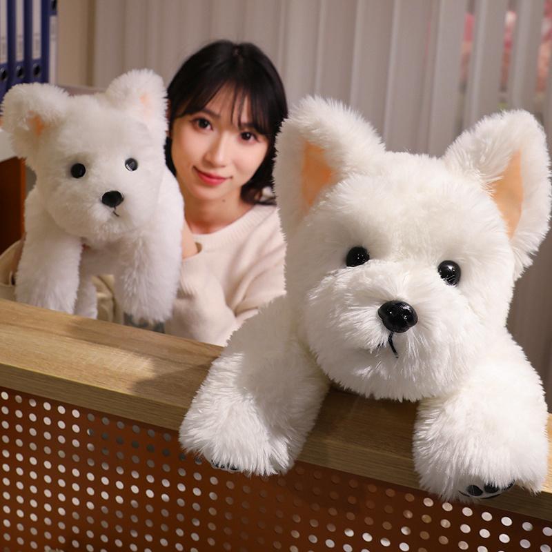 Cartoon West Highland White Terrier Plush Toy Cute Soft Stuffed Animal Doll Dog Home Decor Gifts For Friend
