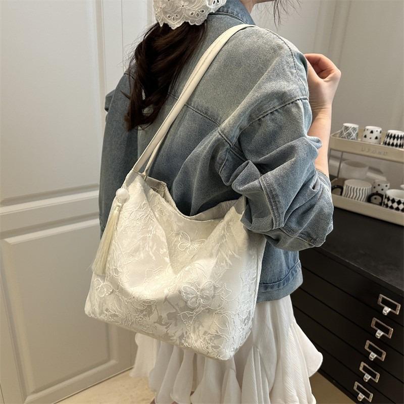 Butterfly Beautiful Fashion Casual Portable Shoulder Armpit Bag Simple Large Capacity Tote Bag