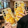 Phone Case: 2D flat, suitable for Samsung Galaxy A34 A35 M05 M06 S20 S22 S21 FE Plus 5G protective cases, creamy yellow honey bear, perfect Christmas 
