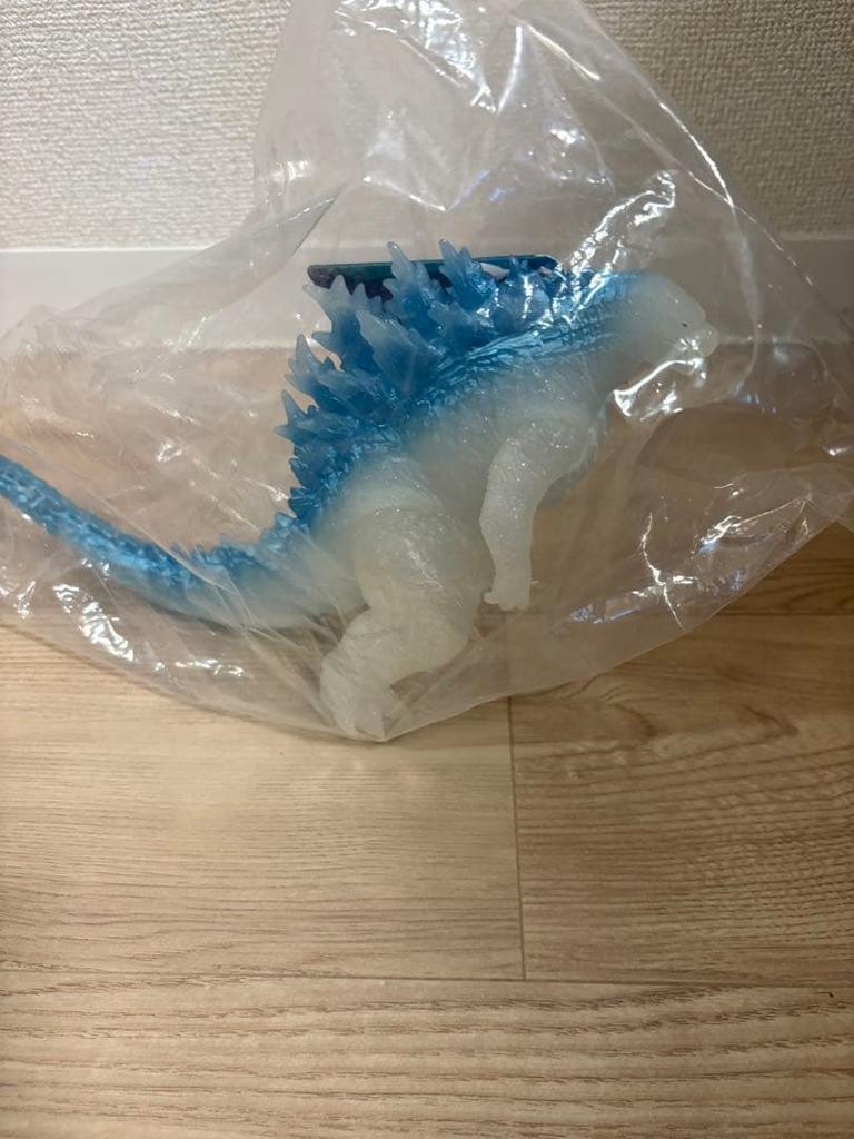 [USED] Movie Monster Series GODZILLA (2024) Clear Glitter Metallic Blue