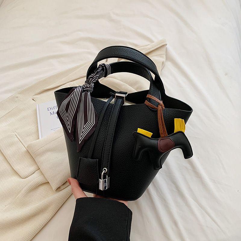 

Women s Niche Style Pink Bucket Bag Black