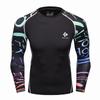 Cody Lundin Polyester Spandex 3d Print Compression T Shirts Sublimated MMA Rash Guard Surf Long Sleeve Boxing Gym Fitness Tops
