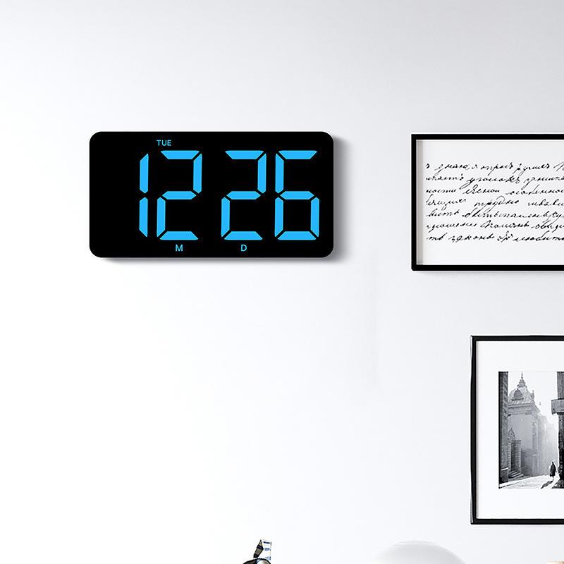 Hot-selling Alarm Clock LED Large Screen Digital Electronic Wall Clock Desktop Desk Clock Bedroom Living Room Wall Clock 1801