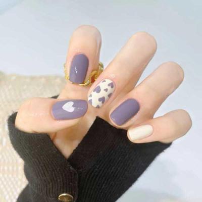 Berry Ferry Cute Heart Nail Tips [24tips]