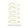 5Pcs/Set Boho Twist Chain Bracelets Set for Women Vintage Gold Silver Color Adjustable Cuban Link Bracelet Fashion Jewelry Gifts