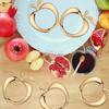 6Pcs Fruit Napkin Rings Jewish New Year Napkin Rings Decorative Alloy