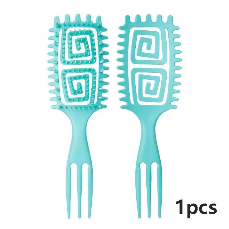 

New 3 in 1 Hairdressing Sea King pointed tail curling comb curling Massage Brushes comb curl comb Styling Tool