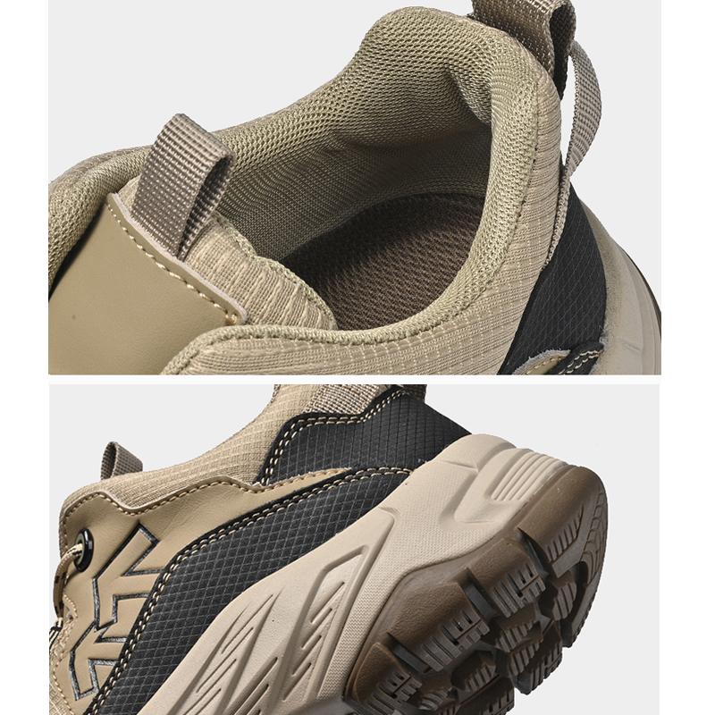 Comfortable Men's Hiking Shoes Casual Sneakers Daily Walking Travel Shoes Fashionable Treking Footwear Lightweight Mesh Shoes