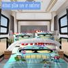 Future City Manga Pattern Bedding,Quilt Set Quilt Cover Pillowcase Home Birthday Gift (1*duvet cover+2*pillowcase,without core)XSJT0917501