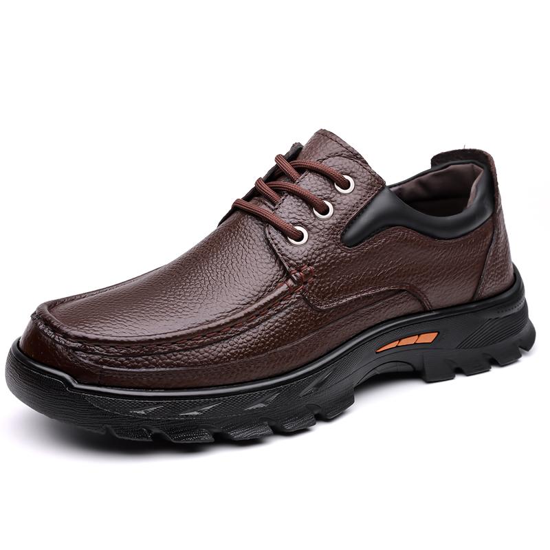 FashionAll-match High Quality Business Shoes Men 2024 New Lace-Up Male Comfortable Walking Shoe Leather Breathable Mens Dress Shoes