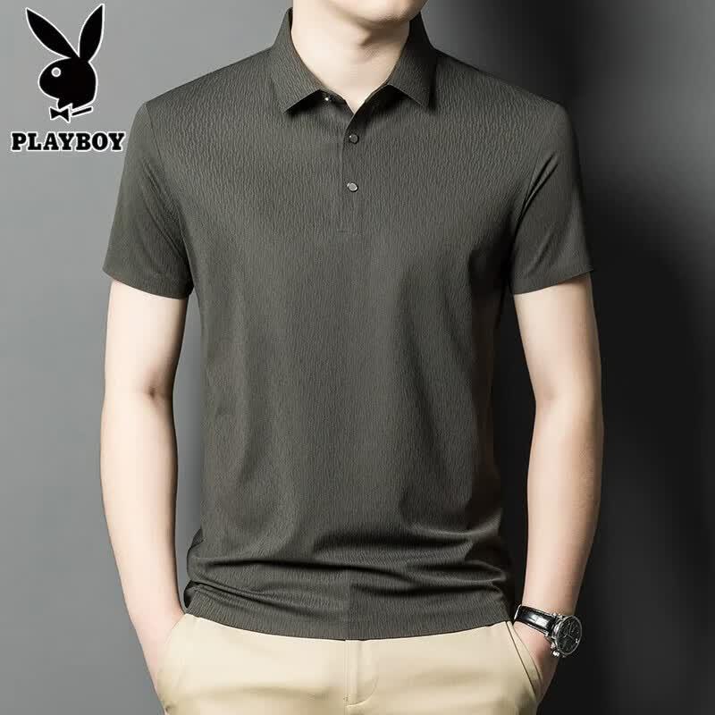 PLAYBOY Men s Cooling Short Sleeve Polo Shirt 4XL