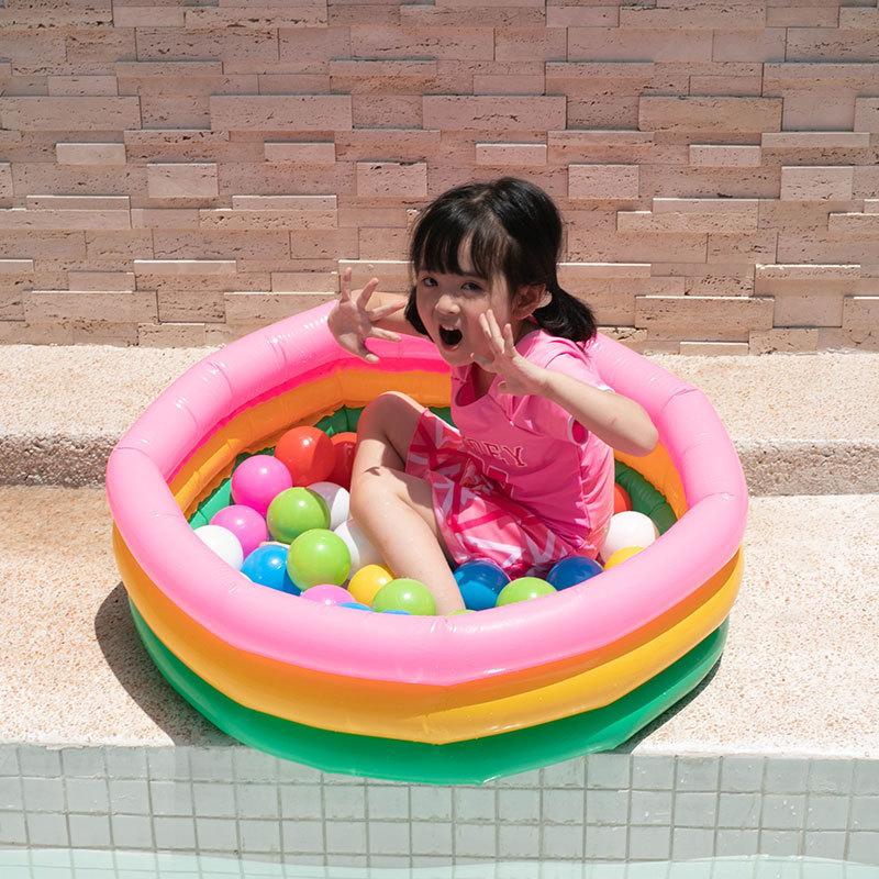 Baby Toddlers Round Inflatable Portable Swim Pool Children Soft Pump Cartoon Dinosaur Summer Beach Garden Outdoor Swimming Mat