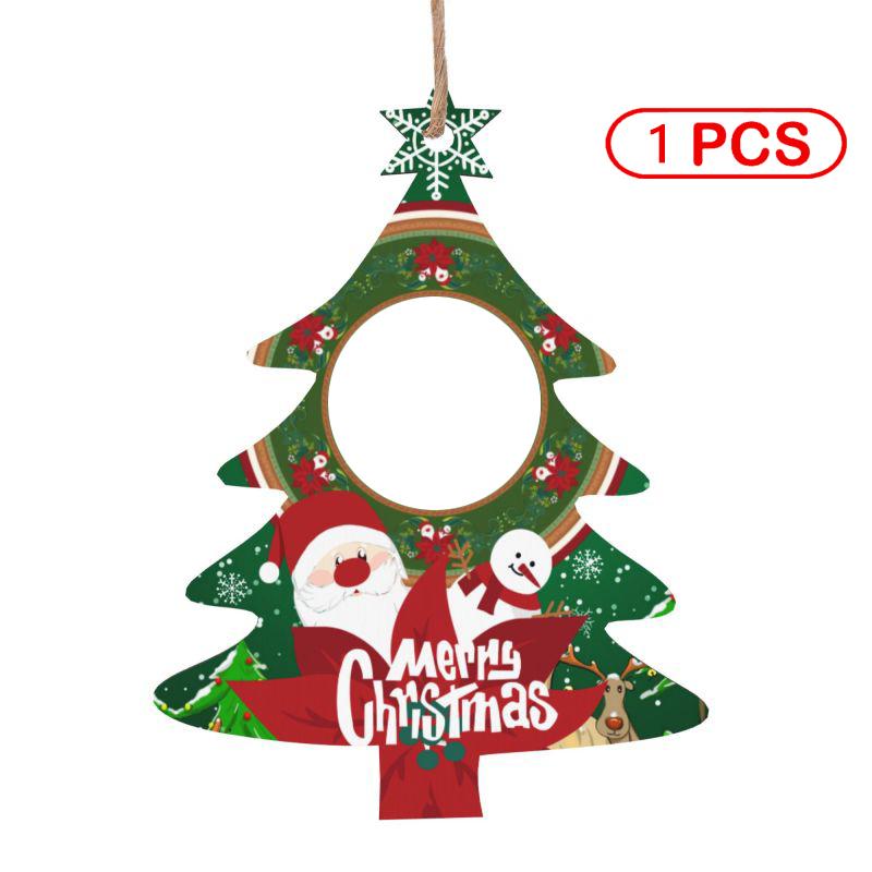Personalized Photo Decorations, Custom Christmas Tree Wooden Pendants, Holiday Party DIY Gifts, Winter Party Decorations