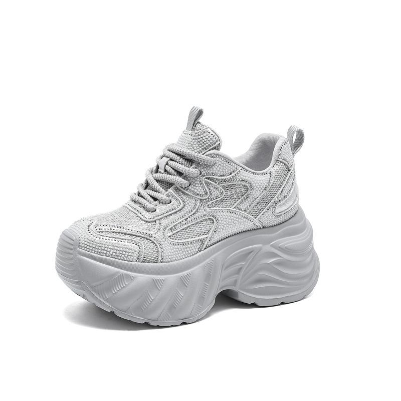 Inner Heightening Platform Dad Shoes Women's Autumn 2025 Fashion New Casual Sports Shoes High Value Explosion Super Fire