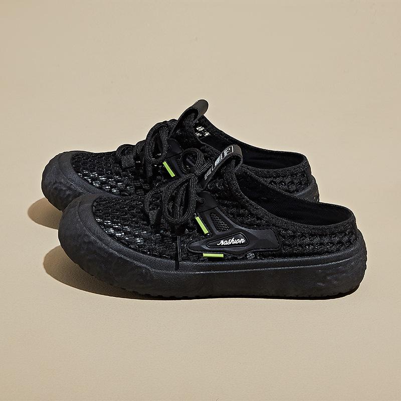 

Новые корейские женские кроссовки с поддержкой свода стопы - мягкие эластичные амортизирующие нескользящие дышащие повседневные туфли, не вызывающие усталость ног 40 чёрный