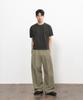 BEGIN202 Washed Cotton Dobby Pants [Light Olive]