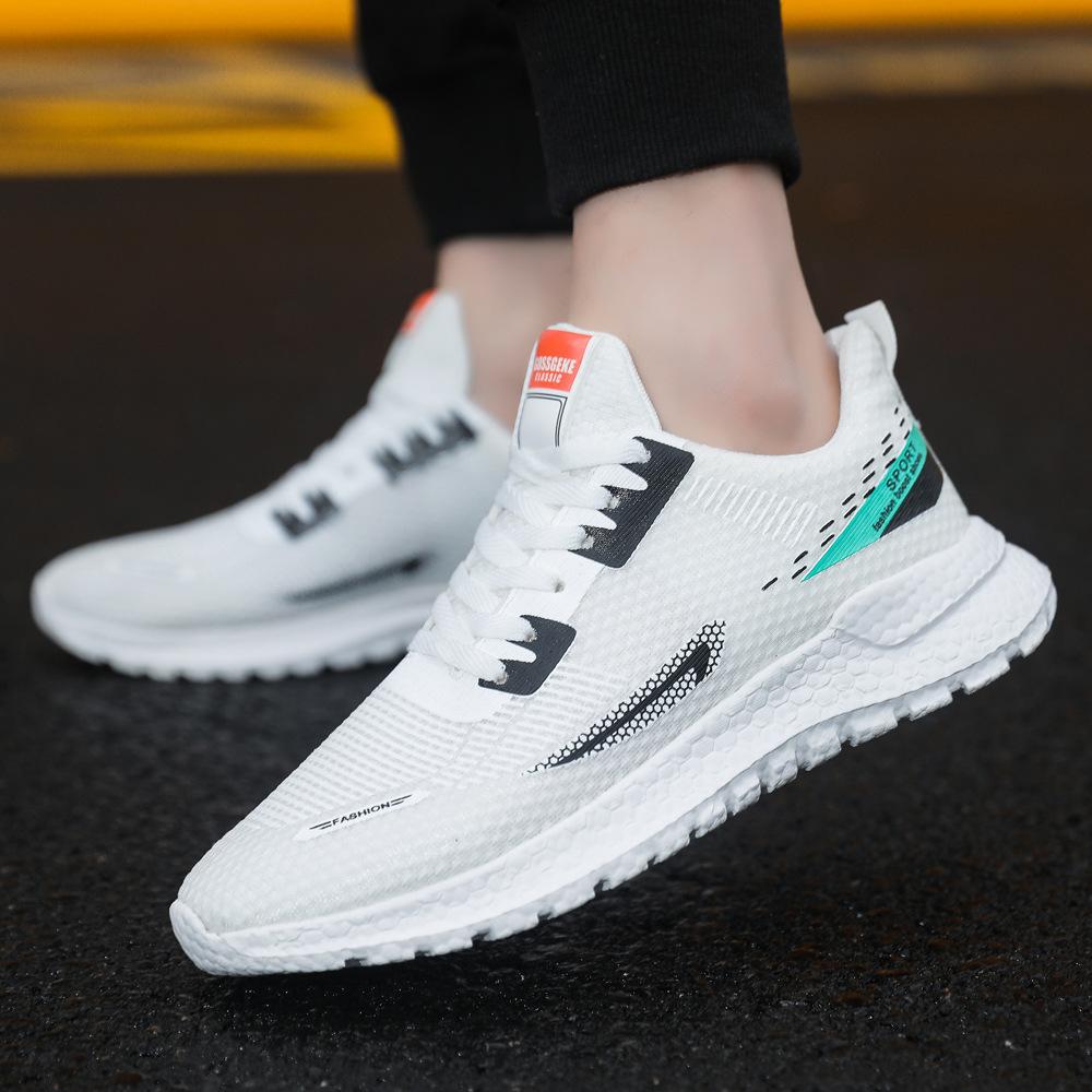 Мужские кроссовки Сверхлегкие дышащие прогулочные туфли Нескользящие спортивные модные — фото 4