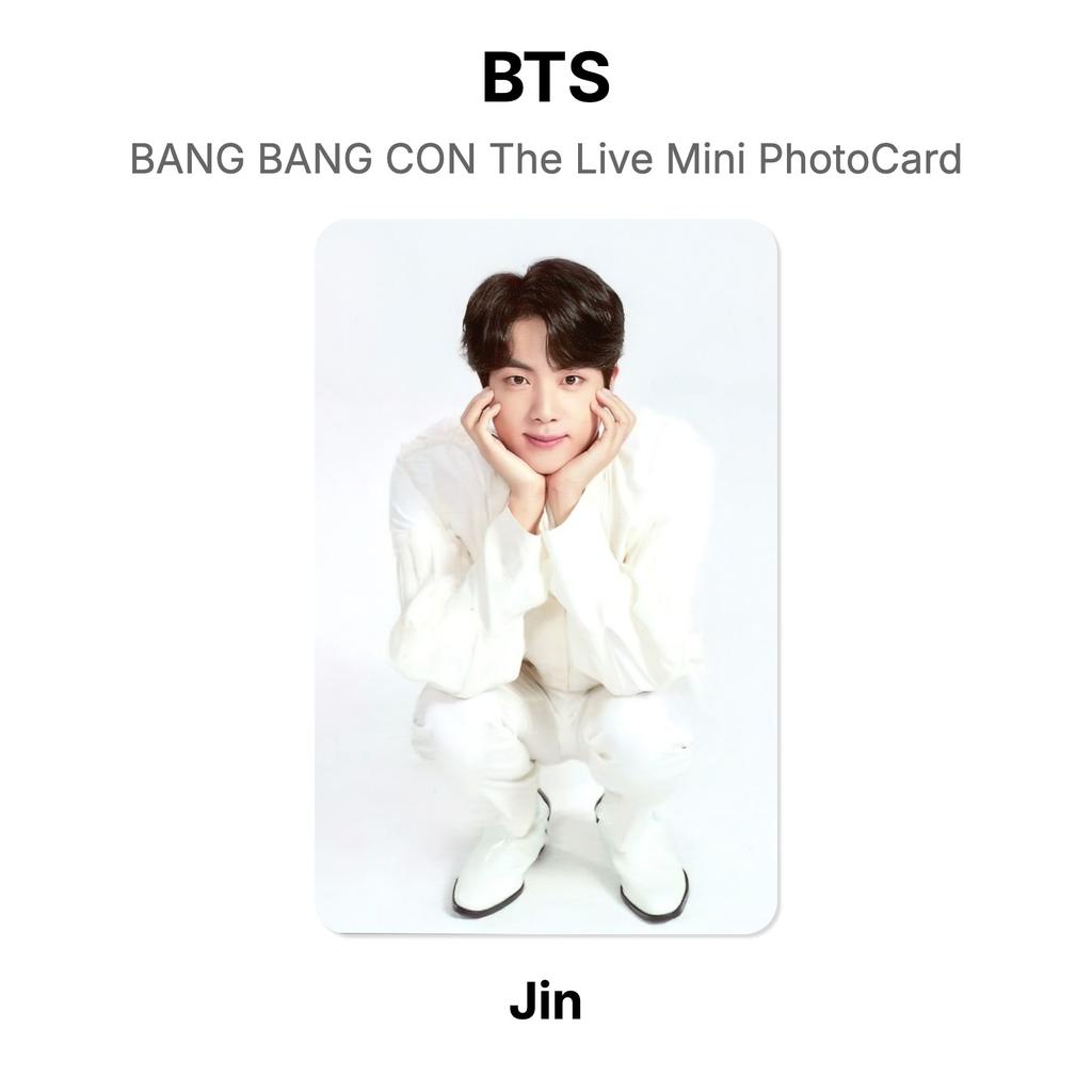 BTS BANG BANG CON The Live Mini PhotoCard Official Photocard