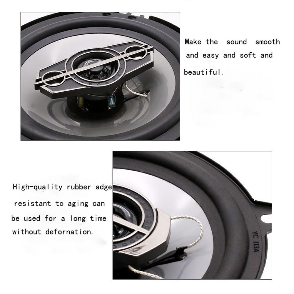 1 Paar 6/5/4 Zoll HiFi-Koaxiallautsprecher 12 V Auto-Universal-Audio-Stereolautsprecher Auto-Musik-Stereo-Vollbereichsfrequenzlautsprecher