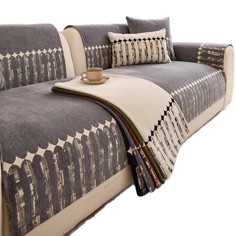 Chenier sofa cushion universal in all seasons 2025 new simple and beautiful starlight seat cushion cloth non-slip sofa seat cushion