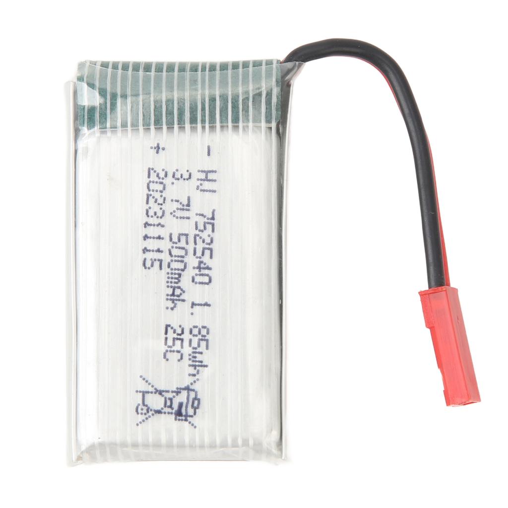 500mAh 3.7V RC Drone Battery With JST Red Plug 752540 25C High Rate RC Helicopter Lithium Battery For X5C