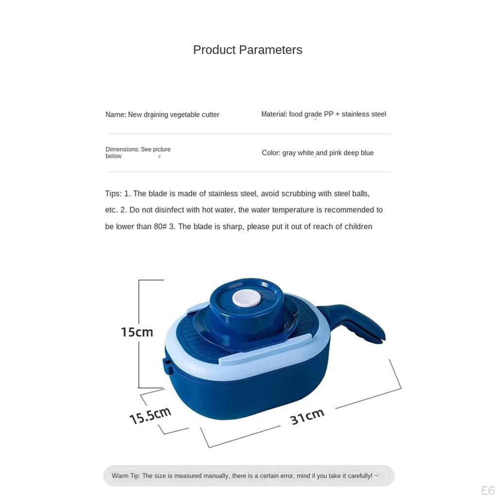 Cutter Slicer Onion Chopper Grater Food Container Vegetable Fruit-Cheese-Potato Chopper-