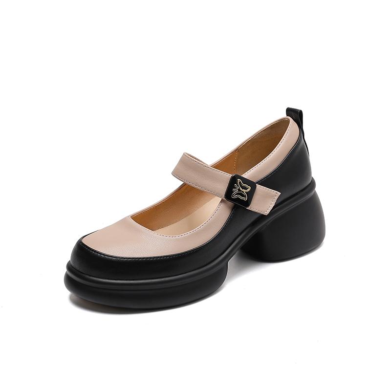 

Женские туфли-лодочки на высоком каблуке, весенне-летние новинки, на толстом каблуке, больших размеров, с открытым верхом, в цветовой гамме, повседневные, на мягкой подошве 42