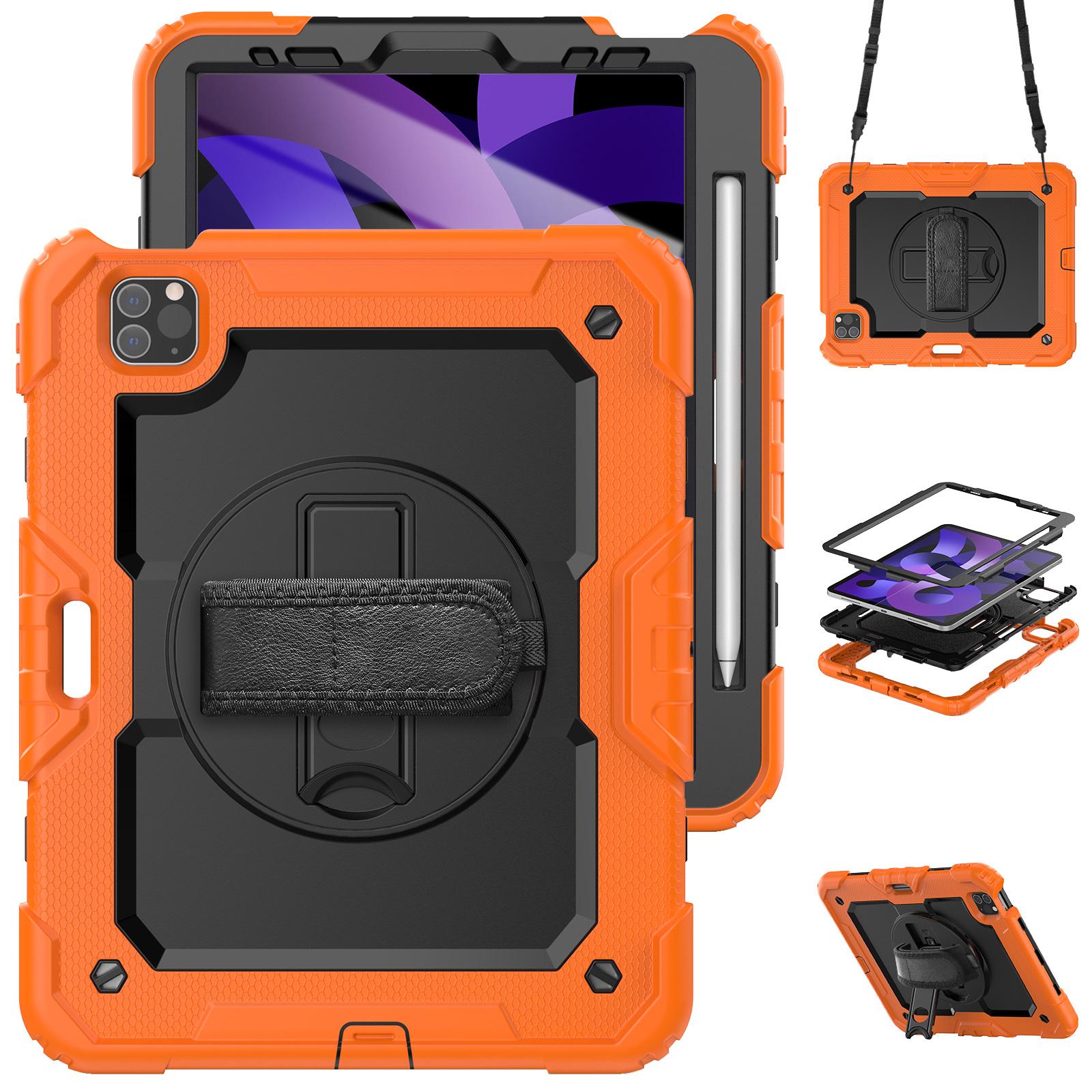 

Armor Kickstand Case Universal For iPad Air 4 5 10.9 Pro 11 2018 2020 2021 2022 Heavy Duty Cover With Screen Protector 3-Layers iPad Air 4 - Air 5