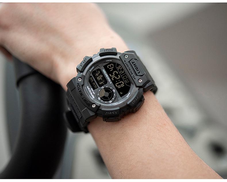 Sanda Men's & Women's Multifunction Waterproof Shockproof Watch with Alarm