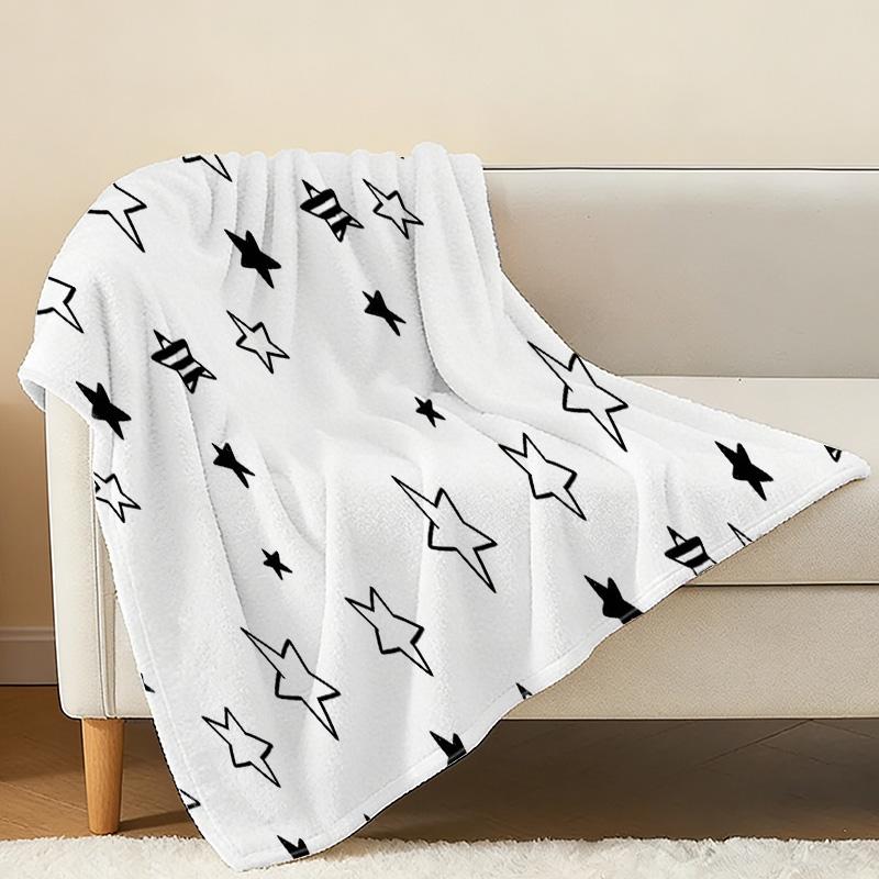 Star Series Soft Fleece Blanket – Breathable Lightweight All-Season Throw, Cozy for Home, Office, Halloween, Christmas & Daily Relax