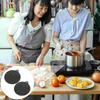 2 Pcs Induction Cooker Silicone Mat Pad Countertop Wear-resistant Heat-resistant Cooking Cooktop Microwave Clean