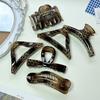 Korean Leopard Gradient Hair Claw Clip for Thick Hair