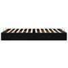 Ottoman Bed without Mattress Black 120x200 cm Faux Leather